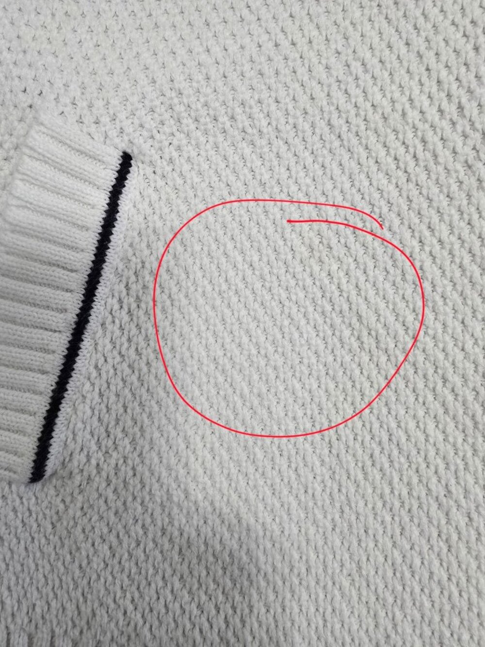 E.P Pro Golf Women's Large White & Black Full-Zip Cotton Sweater READ - Picture 7 of 8